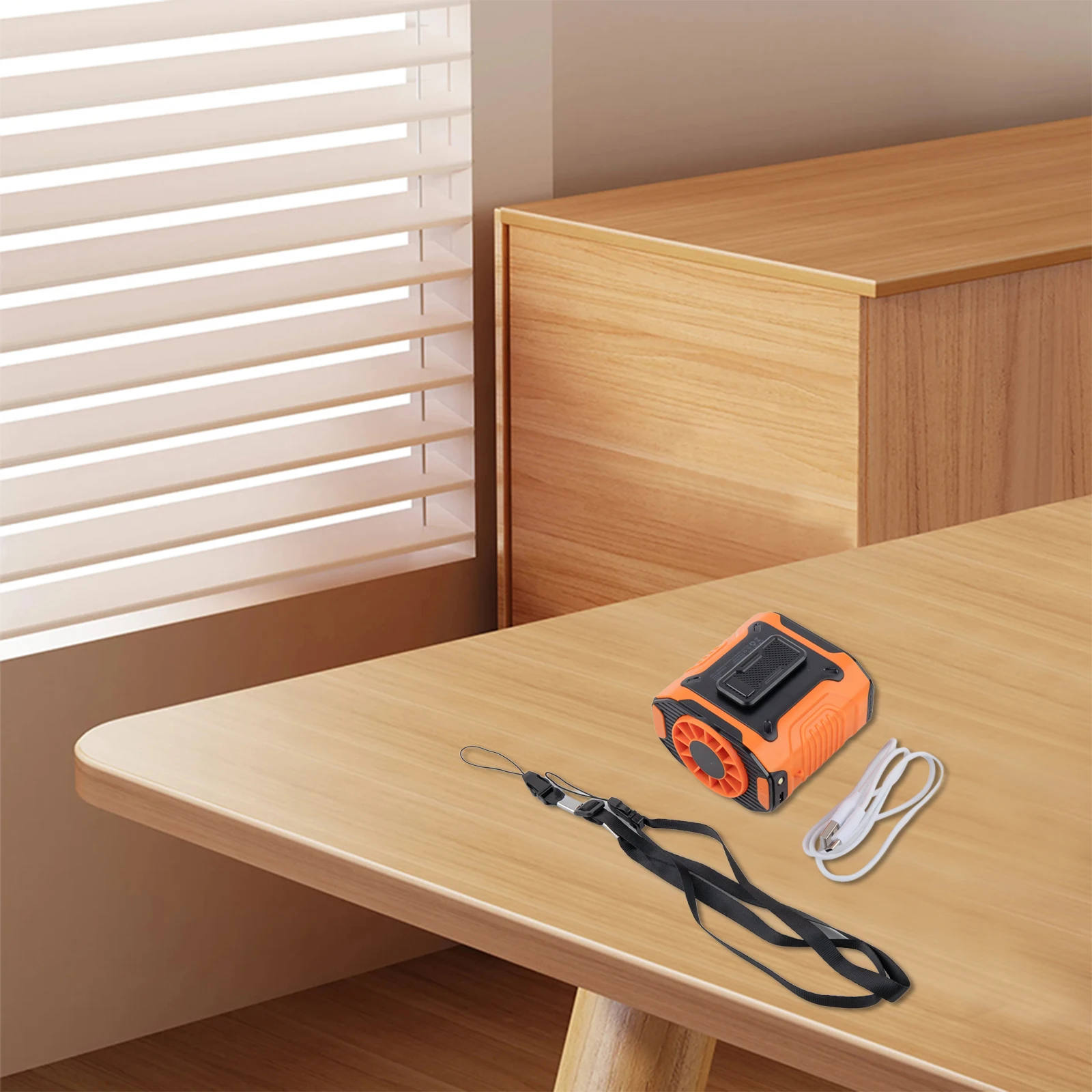 Lightweight Outdoor Cooling Fan Battery Fan Camping Fan Green Portable Fan 100 Speed Settings Ice-Sensation Engine
