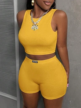 Haven  Turmeric Ribbed Nightclub Outfit Two-Piece - Image 3