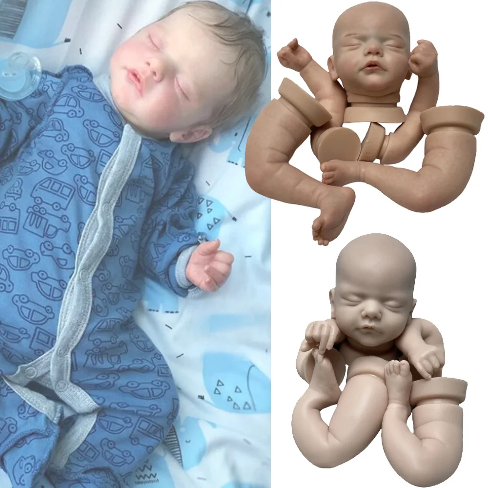 

Attyi 18-20inch Unpainted/Painted Silicone Reborn Doll Kit Lifelike DIY Newborn Doll Parts muñeca reborn bebé