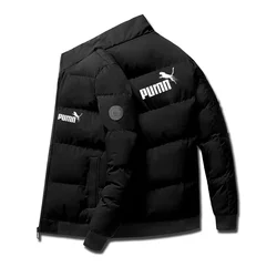 Uomini spessi nuove giacche Parka calde inverno Casual capispalla da uomo cappotti solido colletto alla coreana piumino imbottito in cotone frangivento maschile