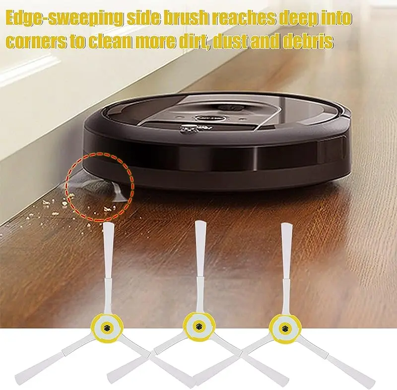 Боковая щетка для iRobot Roomba, запасные части для пылесосов iRobot Roomba 500, 600, 700, 550, 560, 630, 650, 3 шт.