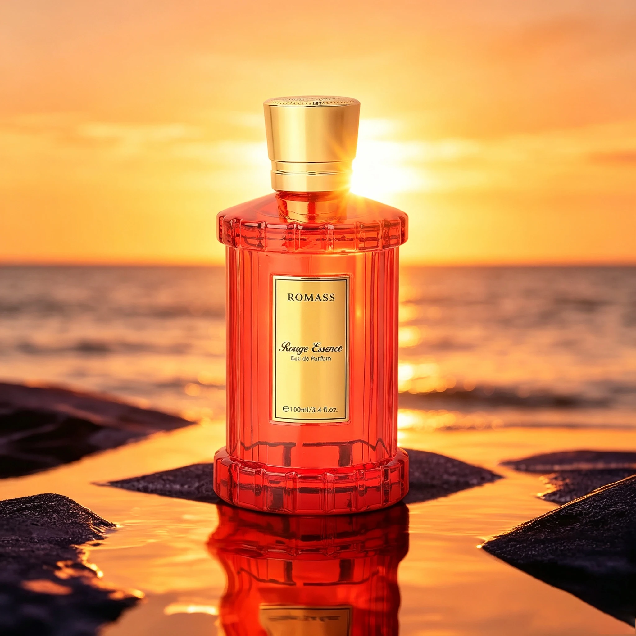 ROMASS Rouge Essence Vintage Red Bottle perfume Gentle Cut off Male Mature Royal Sister Fragrance Commuter Dating Small Group Advanced Light essence view 5