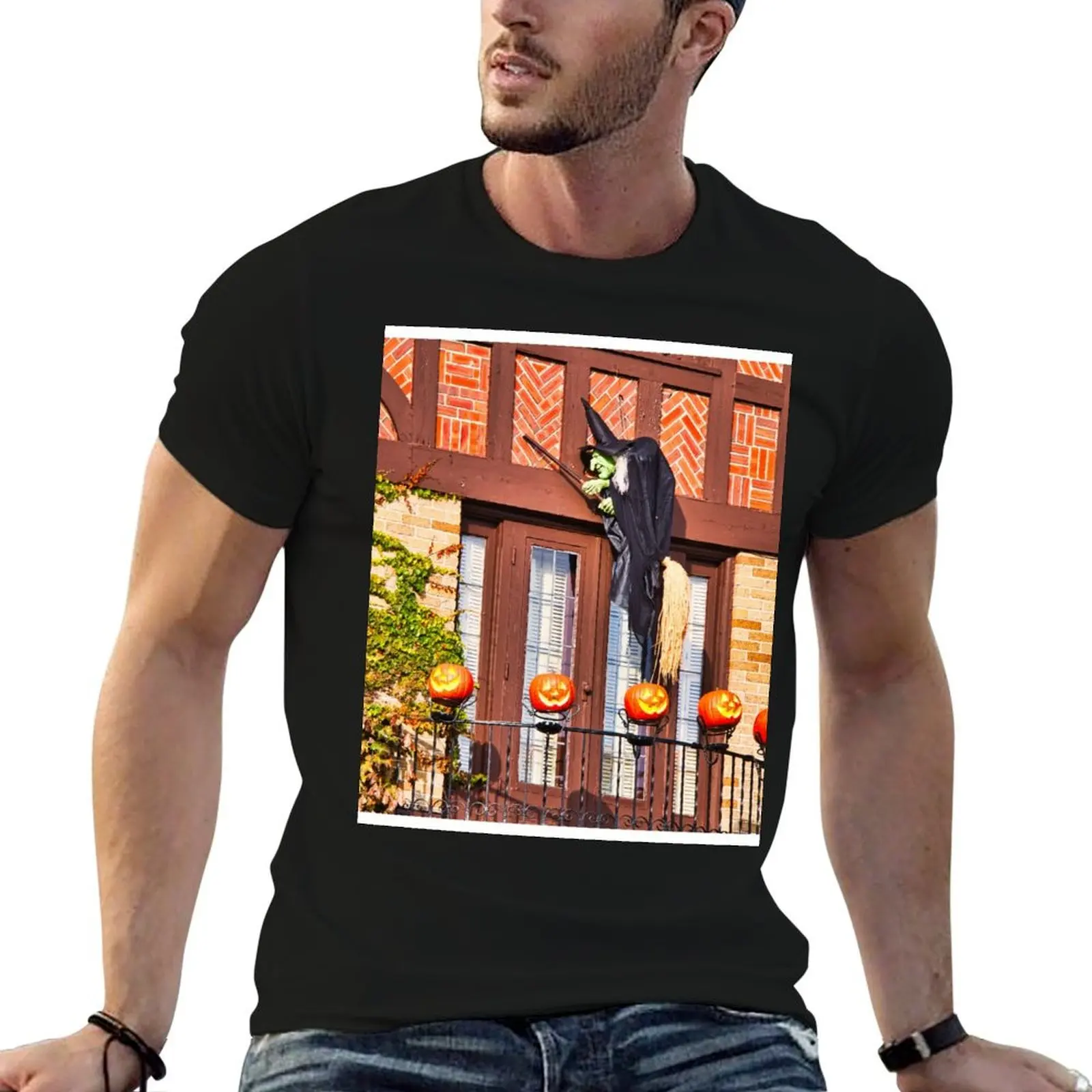 

Halloween Witch and Pumpkins - Madison - Wisconsin T-Shirt t shirt man luxury t shirt man casual T-Shirt