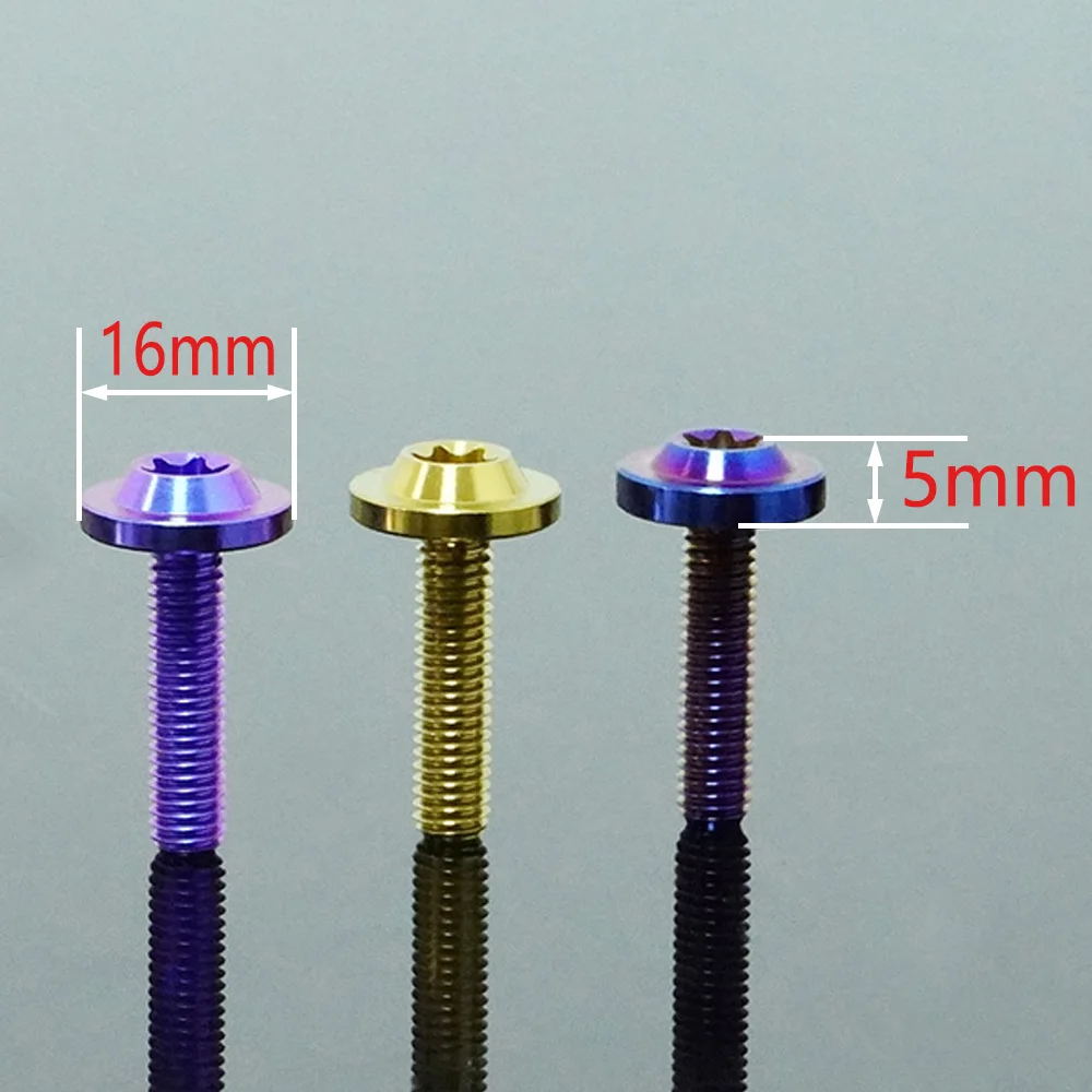 FLAWLESSTI M6X10-40 mm Gr5 Titanium Bolts Fender Front Rear Brake Line Exhasut Pipe Cover Bolt For Forza 350 Xmax 300 Wave 125i