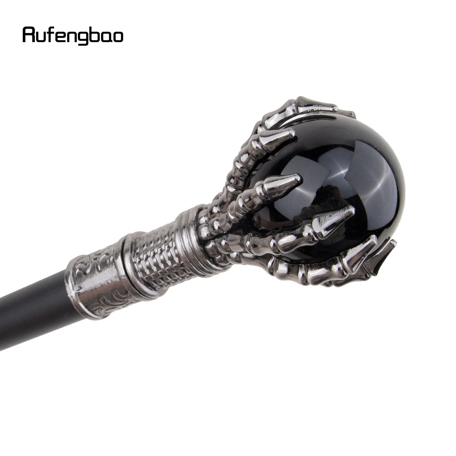 Black Glass Ball Steampunk Walking Cane Fashion  Decorative Cane For Halloween For Cosplay And Parties, For Cosplay & Party
