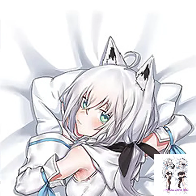 

Dakimakura Anime Shirakami Fubuki Hololive Double-sided Print Life-size Body Pillow Cover