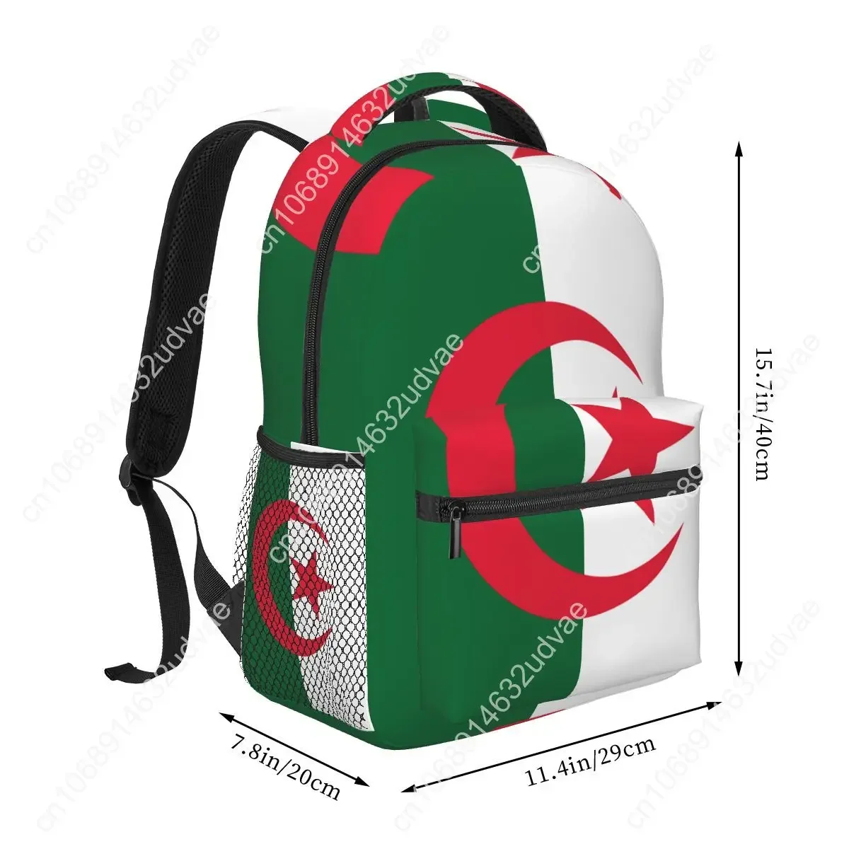 Women Backpack Flag Of Algeria Fashion Bag for Women Men School Bag Bookbag Mochila