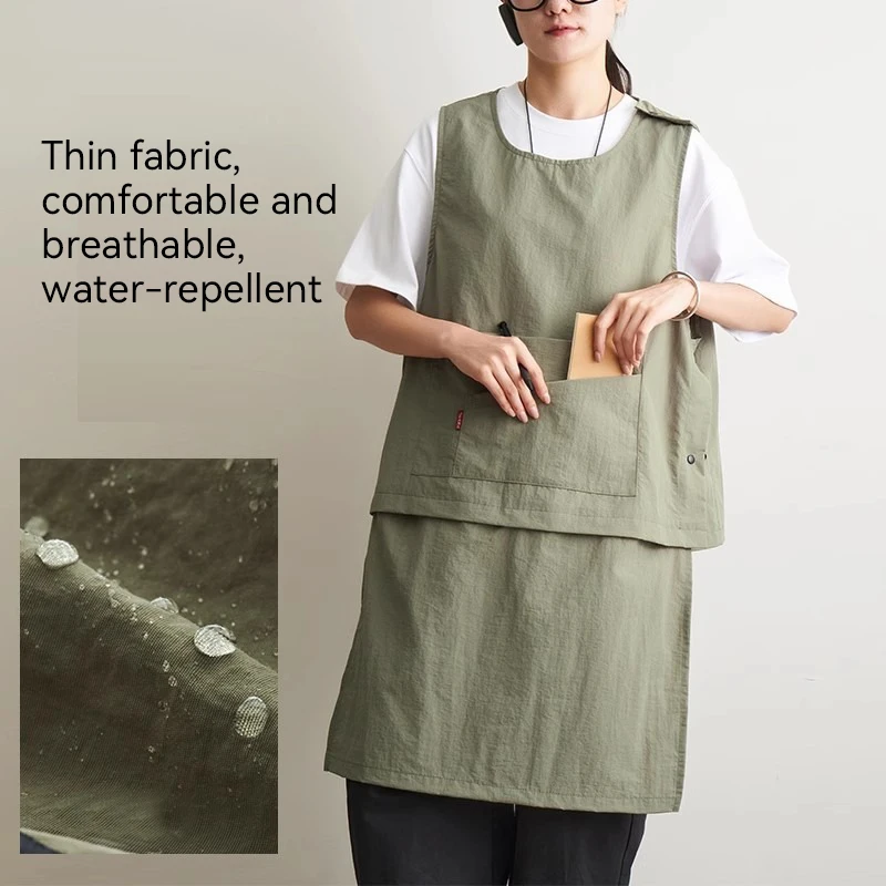 Adjustable splitting New style jacket-style fashionable apron for flower shop, tea shop, work clothes for bakery and cake shop