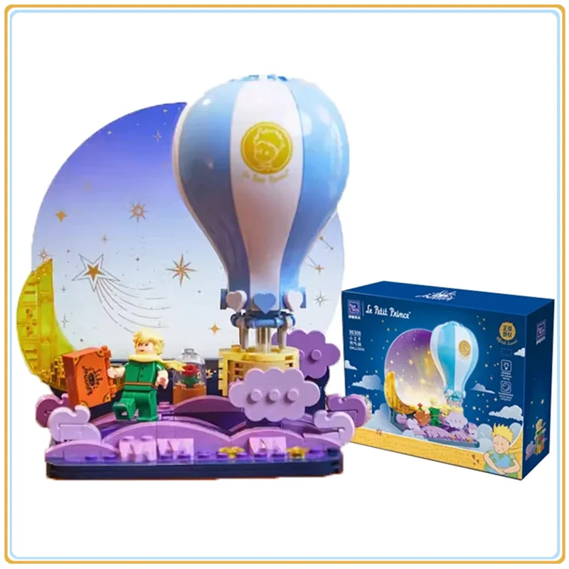 

Le Petit Prince Building Blocks Hot Air Balloon Desktop Decoration Puzzle Assembling Model Toys Birthday Gift for Boys and Girls