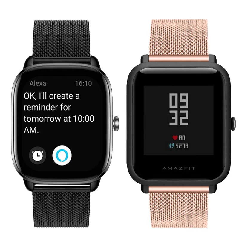 Pulsera milanesa para Xiaomi Huami Amazfit GTR 4/3, correa de cuero para reloj Xiaomi Amazfit GTS 4/2