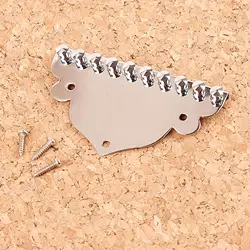 Metal Mandolin Tailpiece 10 String Replacement / Screws 70.5x42mm