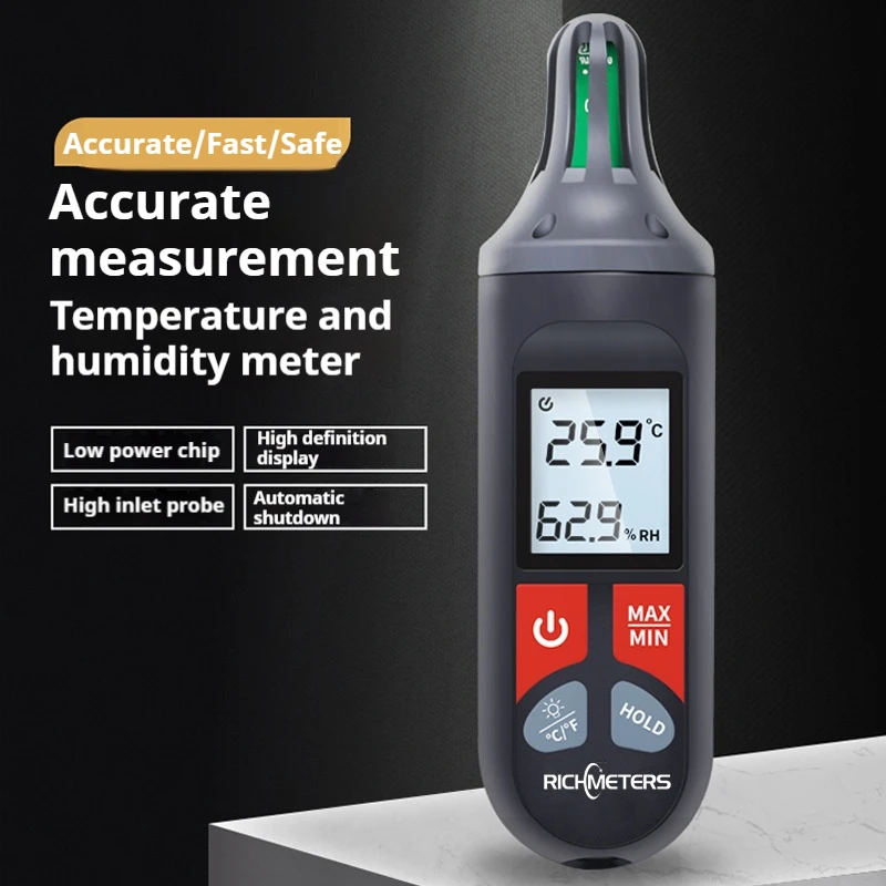 

RICHMETERS RM033 Temperature Humidity Meter Accurate measurement