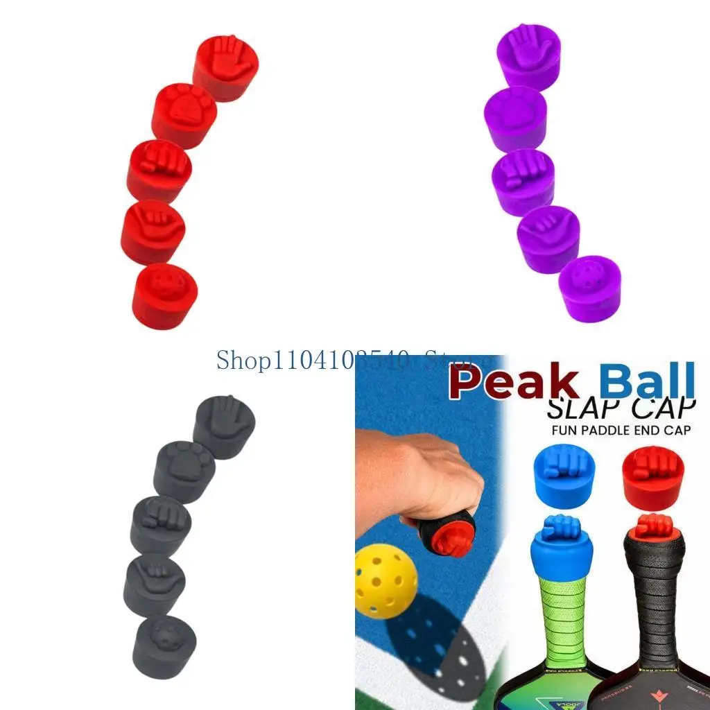 

02DC Tennis Racket Grip Tape End Cap Paddle Butt Cap Cover for Pickleballs Handle with Raised Tap Design for Player Courts Gear