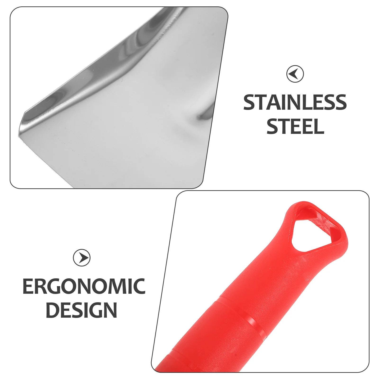 الموقد الرماد مجرفة الفحم أداة مع مقبض مريح شواء الفحم مغرفة حفرة النار أدوات حديقة التربة حفر الرماد مجرفة #3