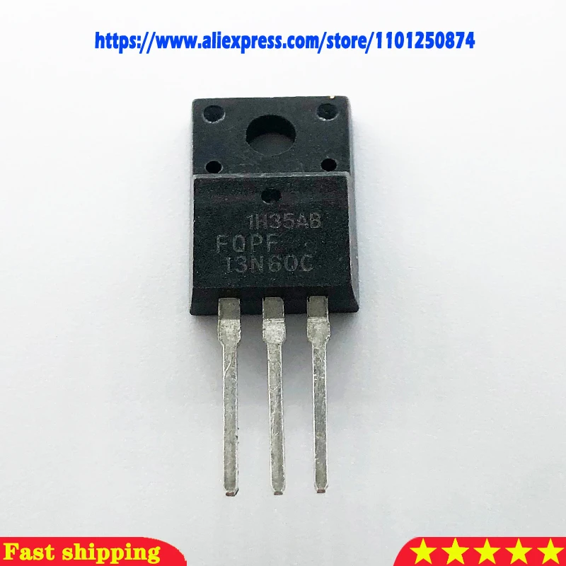 10pcs/lot FQPF13N60C 13NM60N 13N60 K13A60D 13A600V TO-220F  In Stock