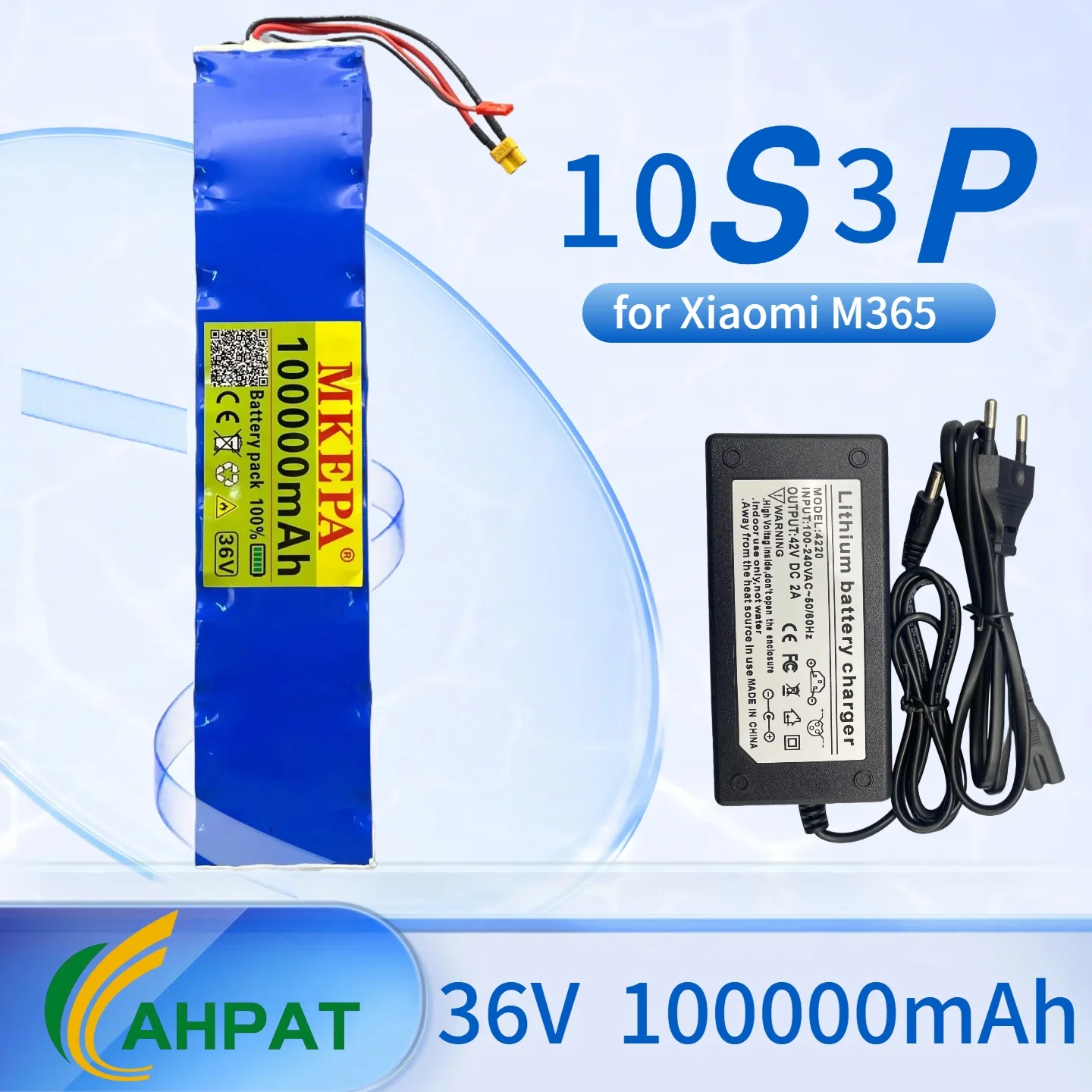 ahpat 36v 100ah 18650 Lithium-Akku 10s3p 250w-500w gleicher Port 42v Электроролик m365 ebike Akku mit bms для Xiaomi m356 ahpat 36v 100ah 18650 Lithium-Akku 10s3p 250w-500w gleicher Port 42v Электроролик m365 ebike Akku mit bms для Xiaomi m356