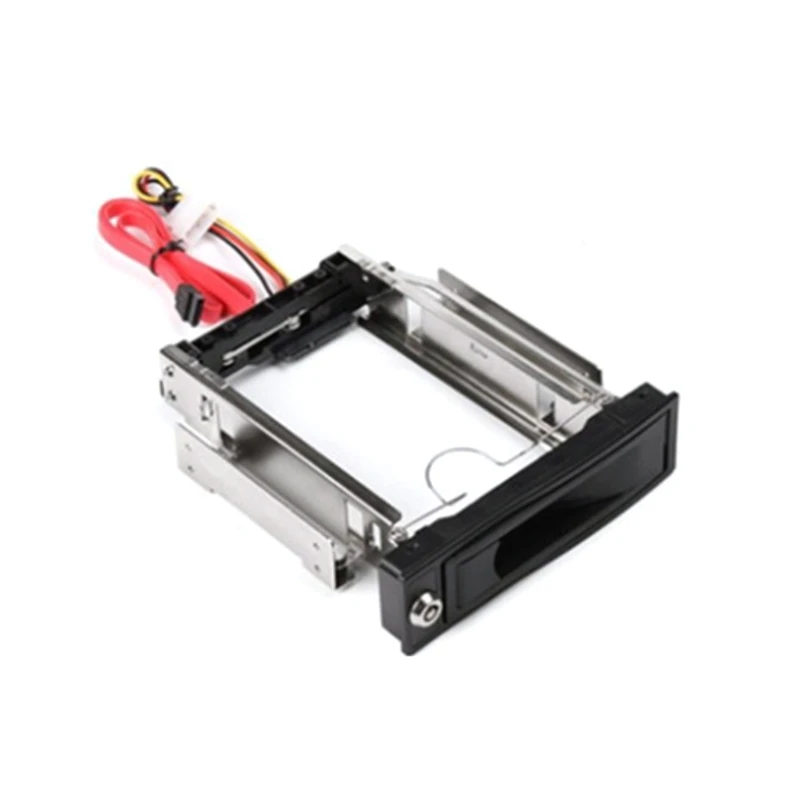 

Black 3.5" SSD to 5.25" Bay Tray Hard HDD Mounting Dock Bracket Adapter Converter Frame For PC Computer