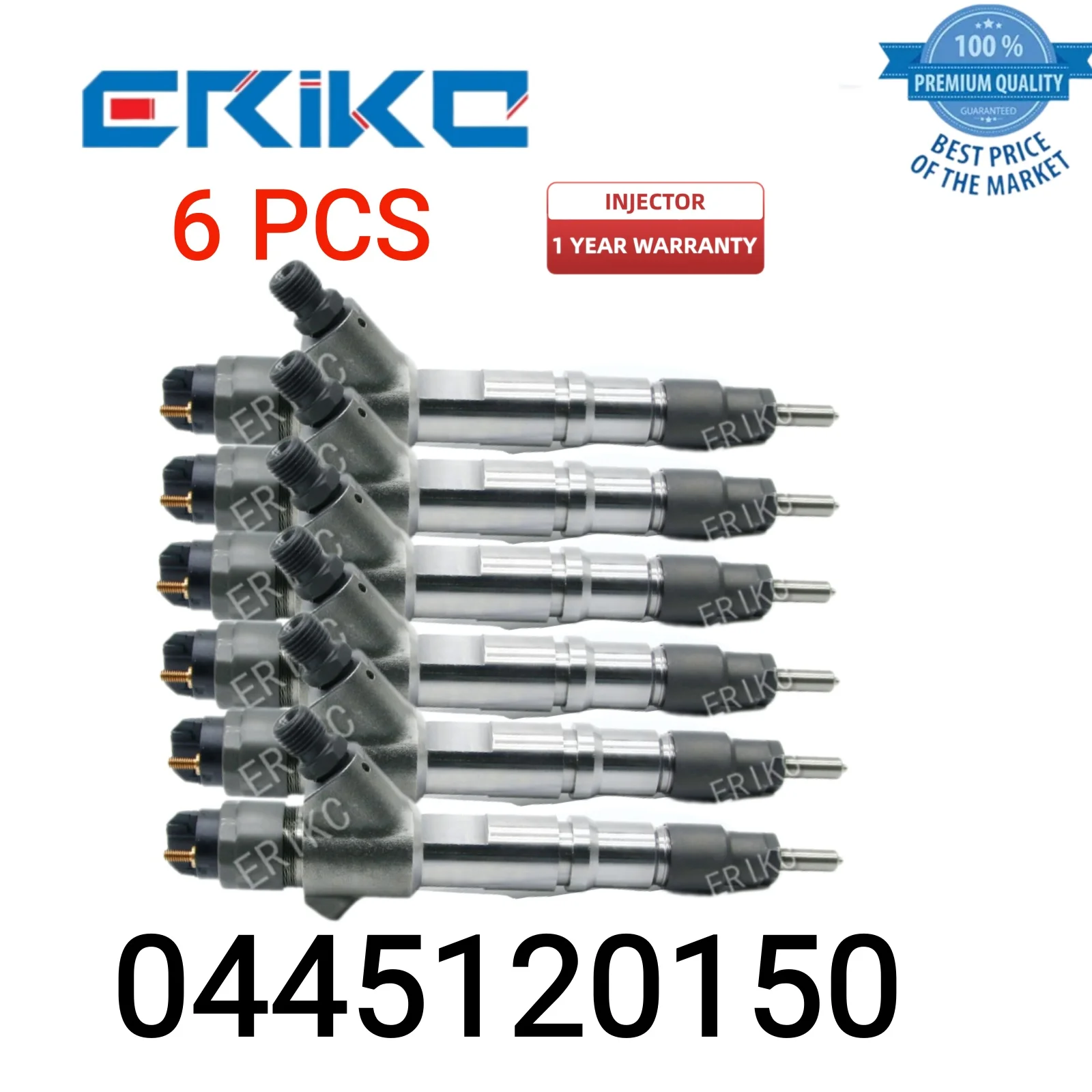 

6 PCS 0445120150 Auto Electric Fuel Injector 0 445 120 150 Injector 0445 120 150 fit for WEICHAI 13024966 WEICHAI WP6 6.2L 170KW