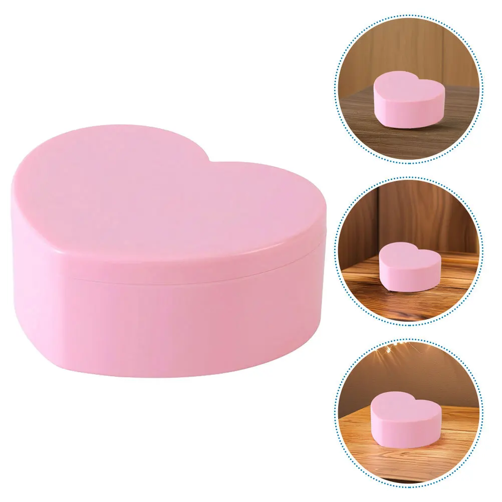 

2-шт шкатулка для драгоценностей в форме сердца розовый органайзер для хранения аксессуаров коробка для колец шкатулки для драгоценностей