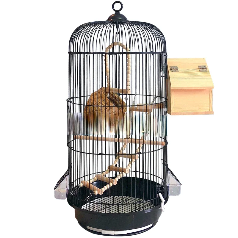 

Luxurious breeding round birdcage peony Xuanfeng wenniao myna Hupi metal villa Large Parrot Cage