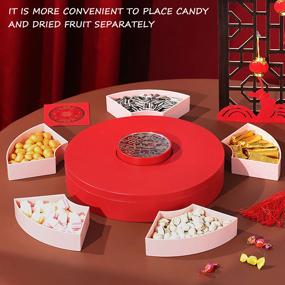 Snack Tray With Lid Large Capacity Space Saving For Nutsweets