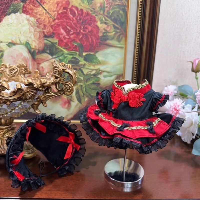 10 cm Baumwollpuppenkleidung „Die rote Hexe“ 20 cm 15 cm 40 cm Baumwollpuppenrock, 50–55 cm wiedergeborene Puppenkleidung, kostenloser Versand