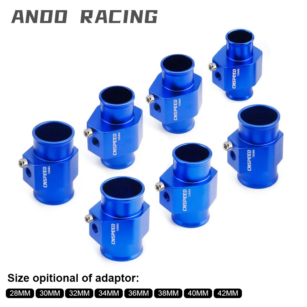

Blue Aluminium Water Temp Gauge Radiator Temperature Joint Pipe Sensor Hose Adapter 28 30 32 34 36 38 40 42mm For 1/8 NPT Thread