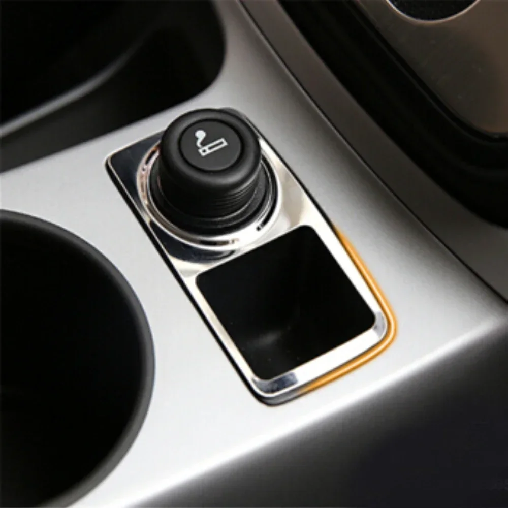 ford focus cigarette lighter cover Car Center Console Cigarette Lighter Panel Cover for Ford Focus 3 MK3 2013  - 2018 Sticker Trim Stainless Steel Accessories