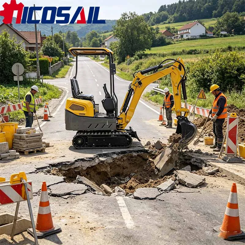 1.2 Ton CE Certified Mini Excavator, Factory Direct Customizable Multi-function Digger for Farm, Garden & Small Construction