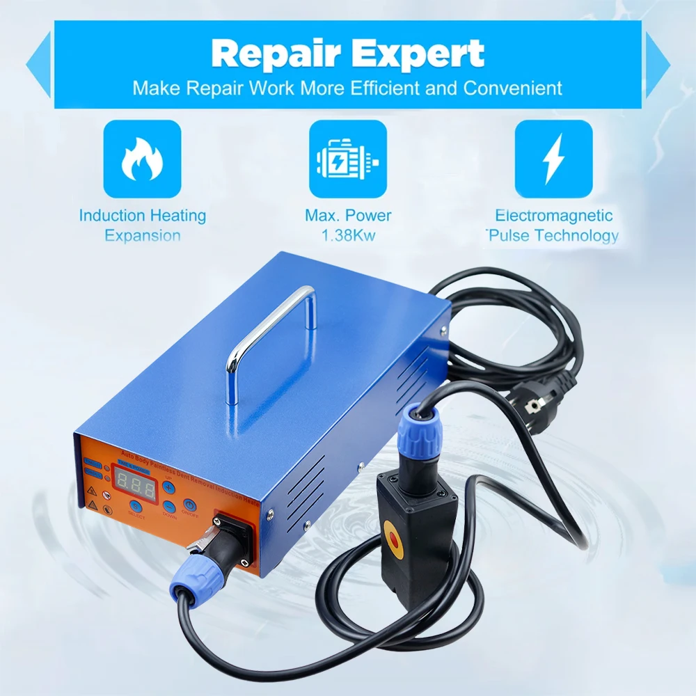 Autolack-Dellenreparaturwerkzeug 1380W Automotive Elektromagnetische Induktions-Dellenreparaturmaschine Magnetischer PDR-Heizer Heißbox – Detail 1