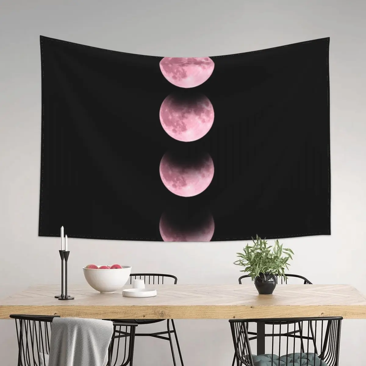 

Pink Moon Tapestry Mushroom Decoration Bedroom Wall Hanging Tapestry