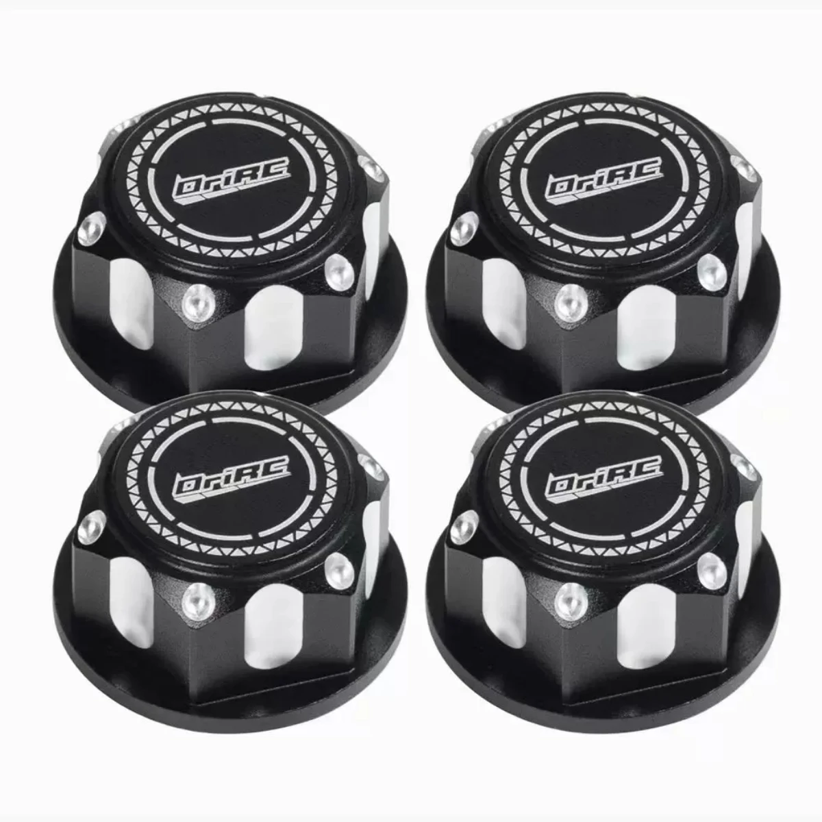 17mm Aluminum Alloy Wheel Nuts Dustproof Cap M12×1.25 Anti-Slip Lock Nuts for 1/8 RC Buggy Truck（4Pcs）