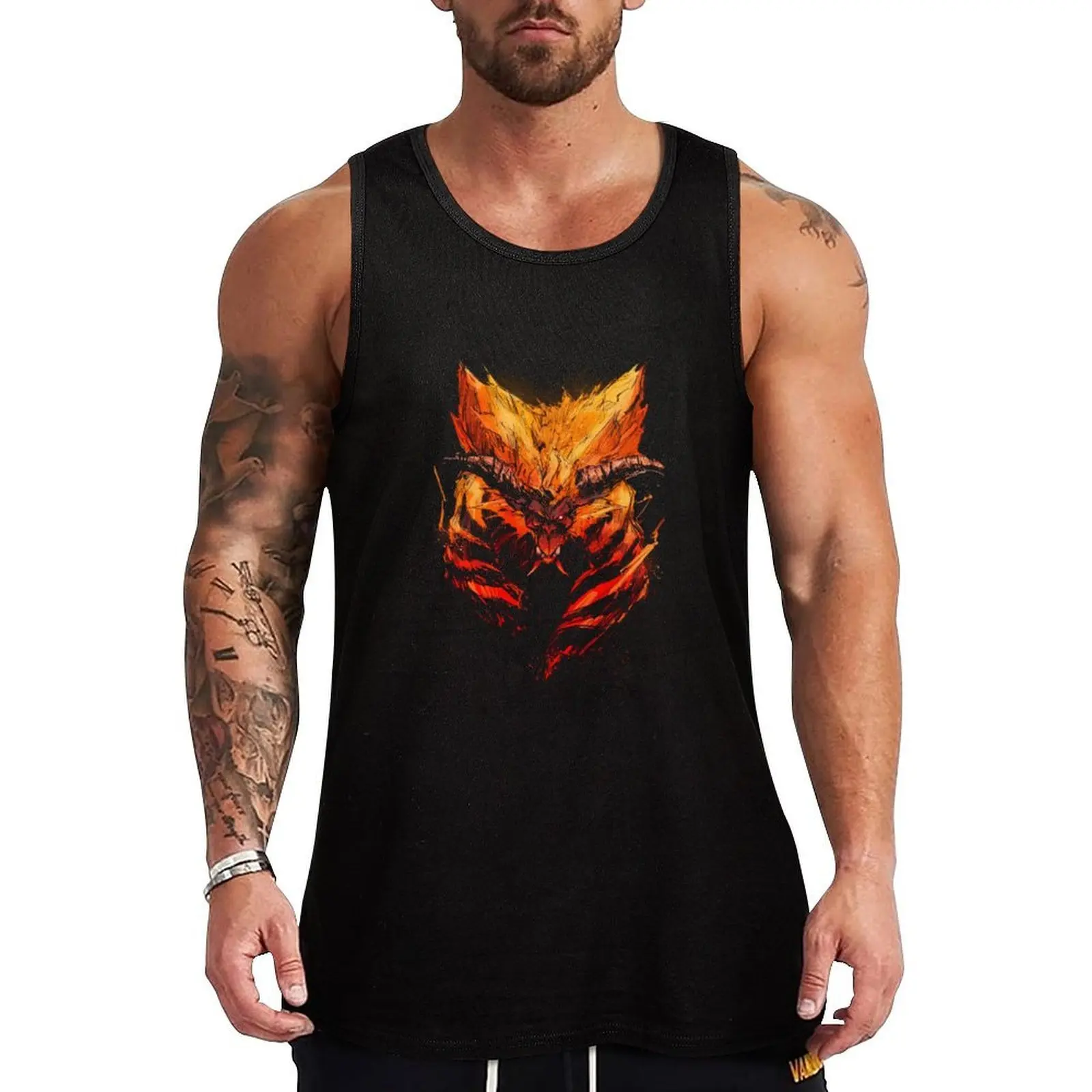 rajang Tank Top Trendy Print Tank Top Fashion Graphic Sleeveless Top