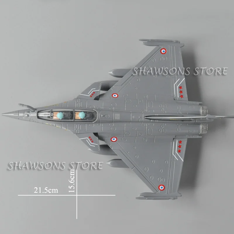 Modelo de avión fundido a presión, juguete de Francia Dassault Rafale Jet Fighter, réplica en miniatura con sonido y luz, 1:87