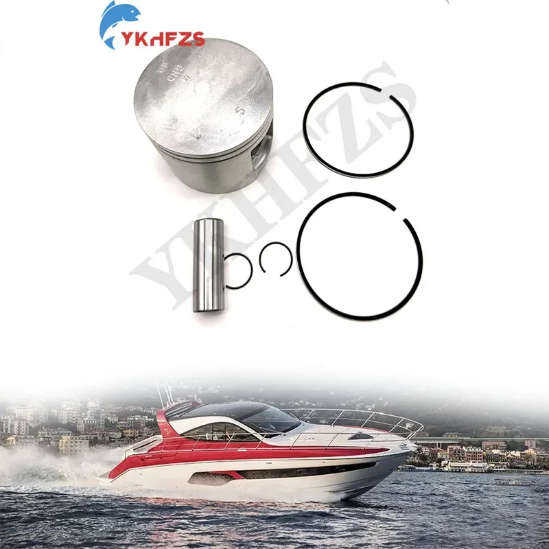 6R5-11631-01 6R5-11642-01Crankshaft Piston Kit STD  For Yamaha 115HP -225HP Outboard Engine 90mm fit 6E5 Connecting Rod