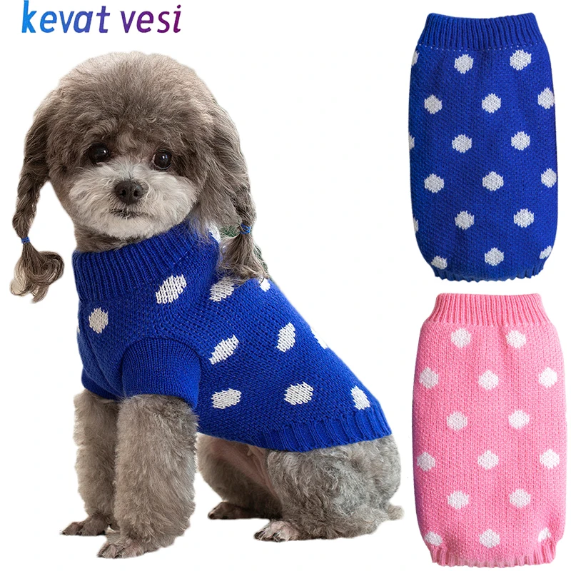 

Winter Warm Dog Sweaters Knitted Soft Pet Clothes for Small Medium Dogs Fashion Puppy Coat Chihuahua Teddy Yorkie Clothing