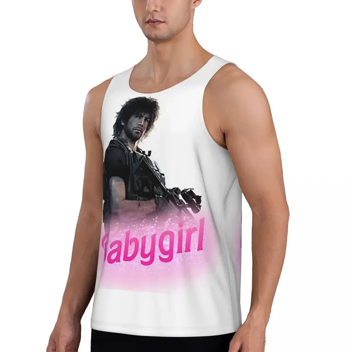 Quick Dry Carlos Oliveira Babygirl Gym Tank Muscle Sleeveless Shirt Bodybuilding Breathable Vest
