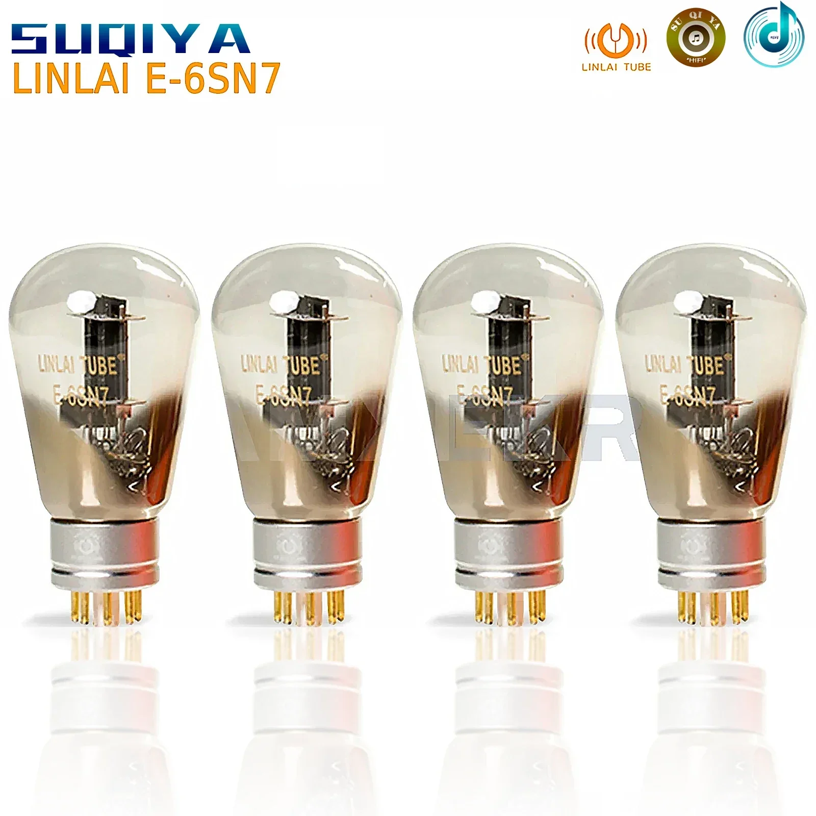 SUQIYA-LINLAI E-6SN7 Vacuum Tube Audio Valve Replace 6SN7 6H8C 6N8P/CV181 5692 Electronic Tube Amplifier HIFI Audio Amplifier