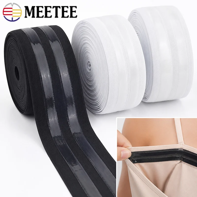 

2Meters 5cm Silicone Stripe Elastic Band for Bra Waistband Underwear Stretch Rubber Strap Clothes Tape DIY Sewing Accessories