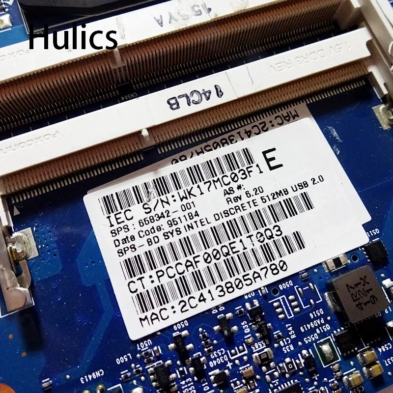 Hulics utilizzati per HP ProBook 4530S 4730S 658342 658342 -001 Scheda madre per notebook HM65 RPGA988B