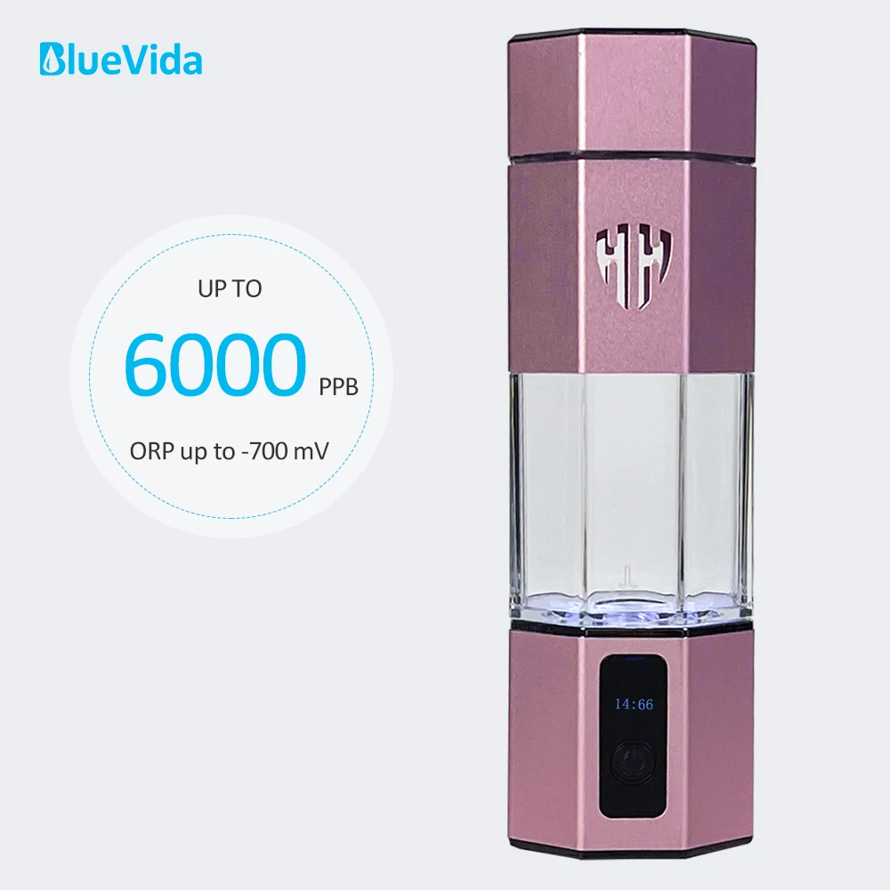 

Max 6000 PPB The 7th Generation Updation Bluevida SPE&PEM High Hydrogen Water Generator Bottle With Inhalation Kit & Adapter