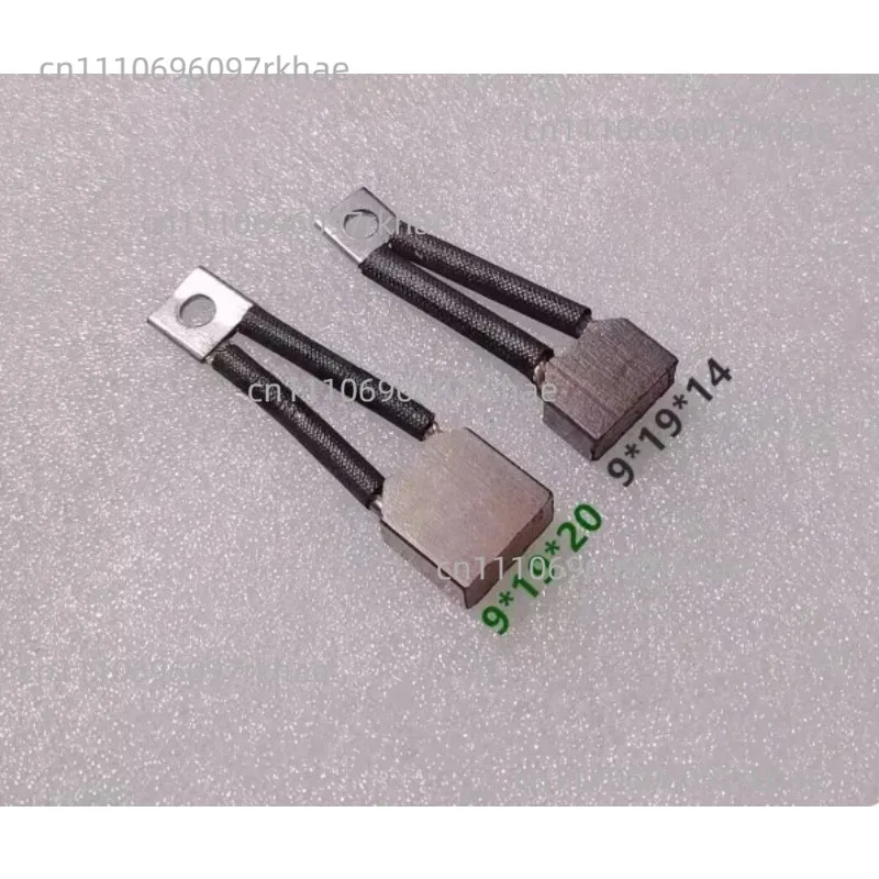 10PCS J230 car engine 9*19*14 forklift motor brush oil pump lift with copper carbon brush 9X19X20MM