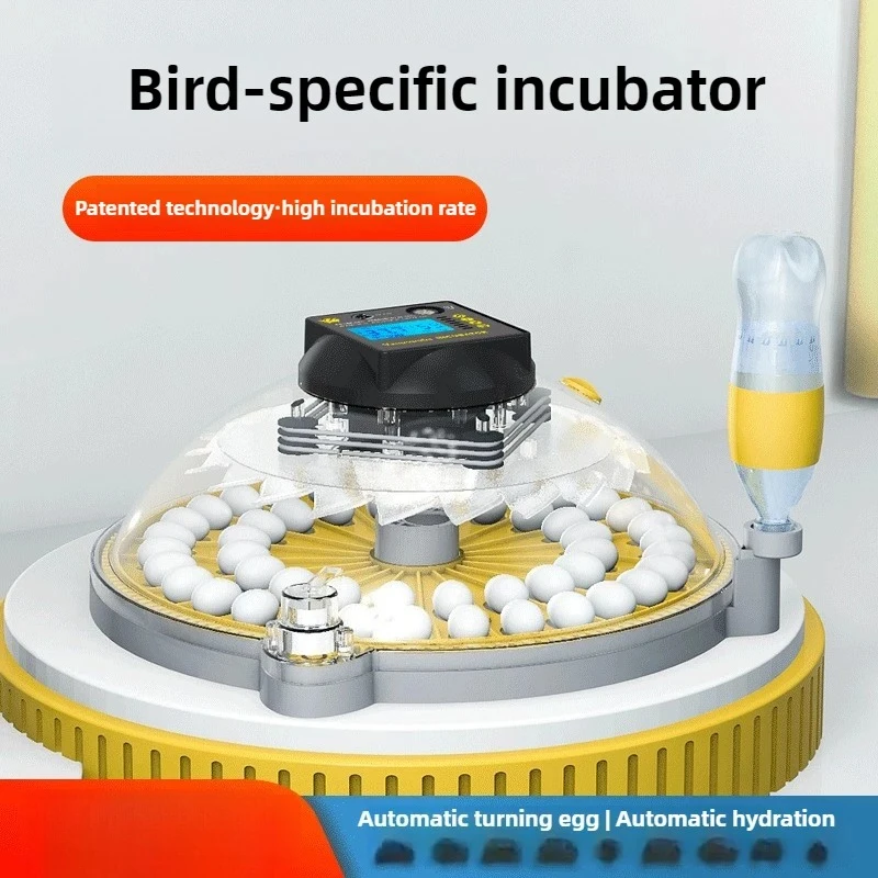

122 Eggs Canary Ruddy Chicken Incubator Automatic Dual Power Supply Intelligent Breeding Incubator Egg Hatching Box Home Use