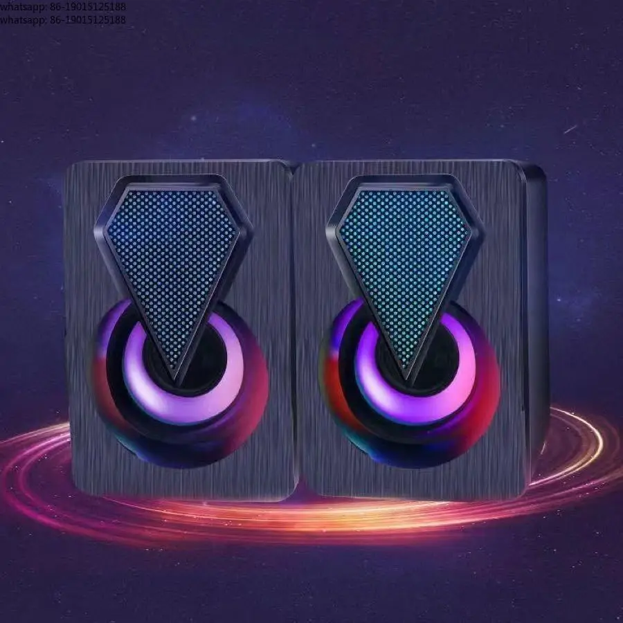 Gamer PC Soundbox mit Stereo RGB Light 2.0 für Notebook-Computer