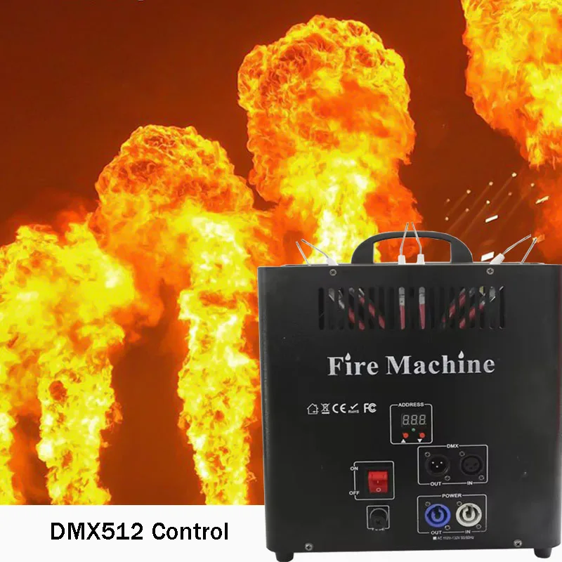 

Triple Head Fire Machine 200W 4m High Flame Machine Fire Projector For Stage Fire Effect Show