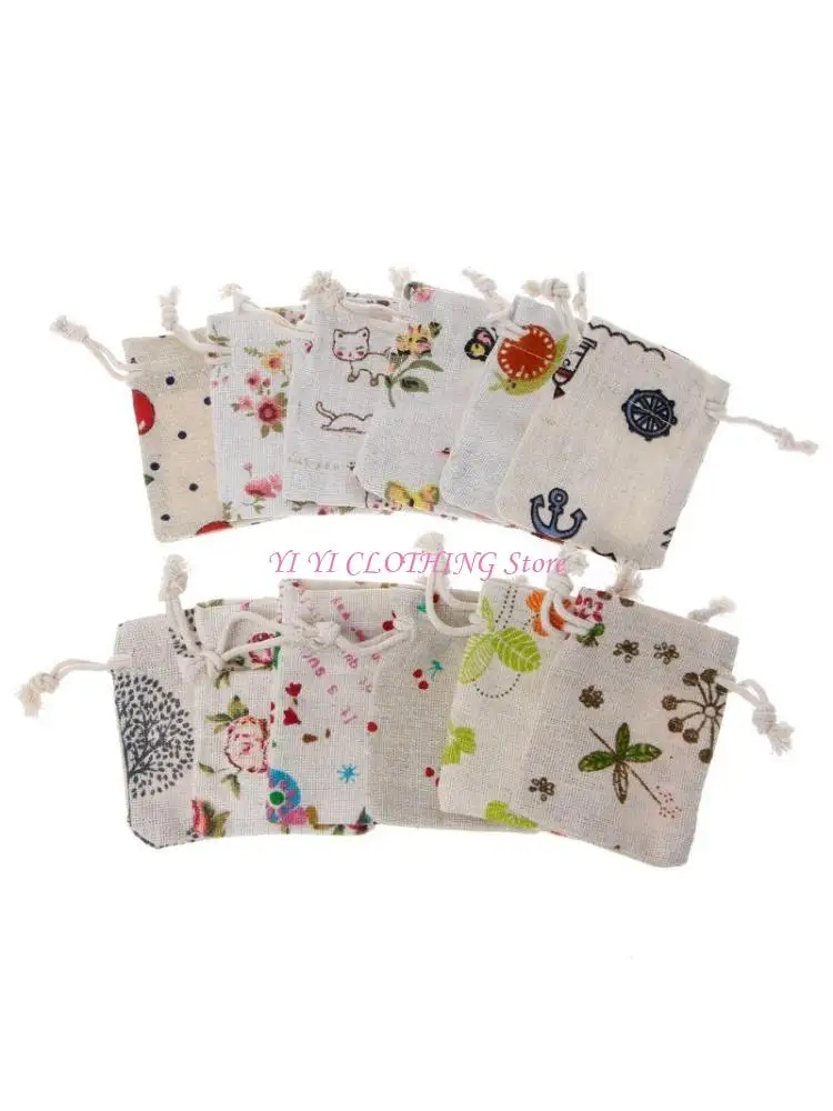 

N5KF Cotton Muslin Bags Drawstring Bags for Reusable Sachet Teas Craft Spices Jewelry