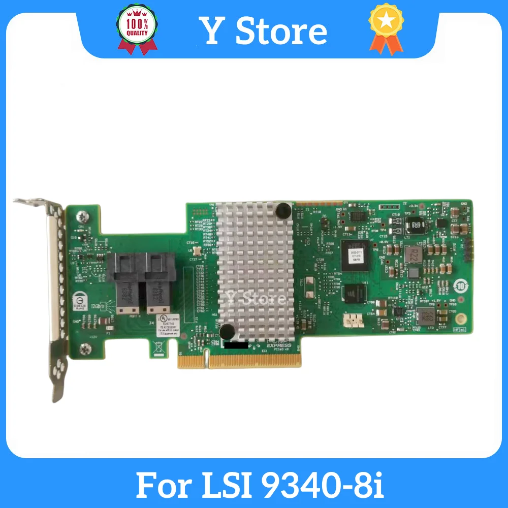 Y Store Original For LSI SAS 9340-8i Array Card SAS3008 12GB Pass-through Expansion Card IBM M1215 46C9115 Fast Ship