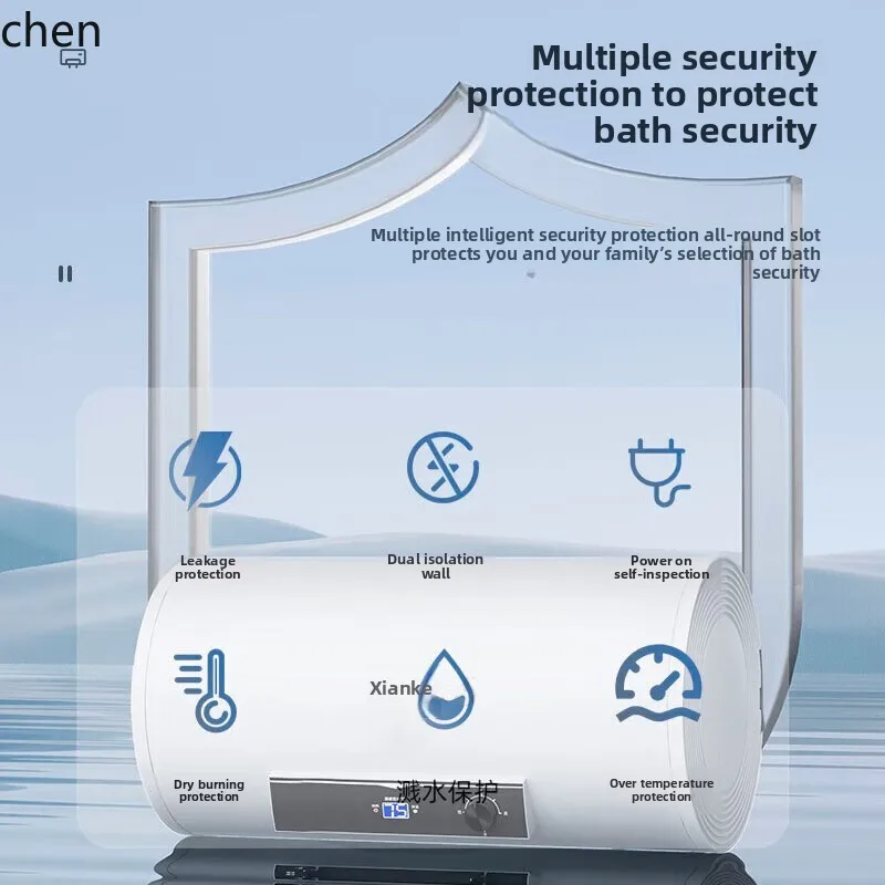 ZML scaldabagno elettrico doccia elettrica per bagno domestico piccolo bagno d'acqua con accumulo rapido del calore