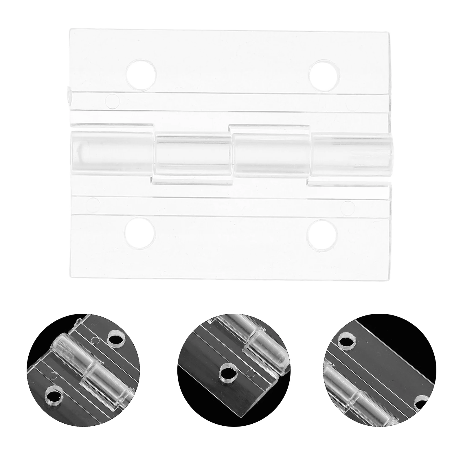 

2 Sets Clear Folding Transparent Acrylic Mini For Jewelry Box Cabinet Furniture Decorative Wood Case Adhesive For Crafts Piano