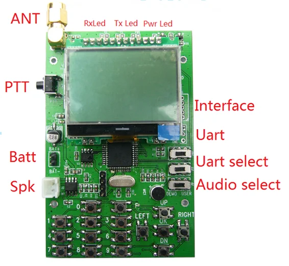 FRS-DEMO-D Wireless Walkie-talkie Module Wireless Transceiver Module Development Board Demo Board Evaluation Board